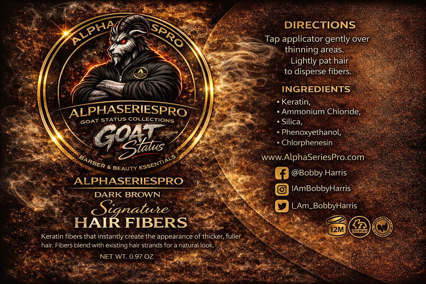 Hair Building Fibers (Dark Brown)