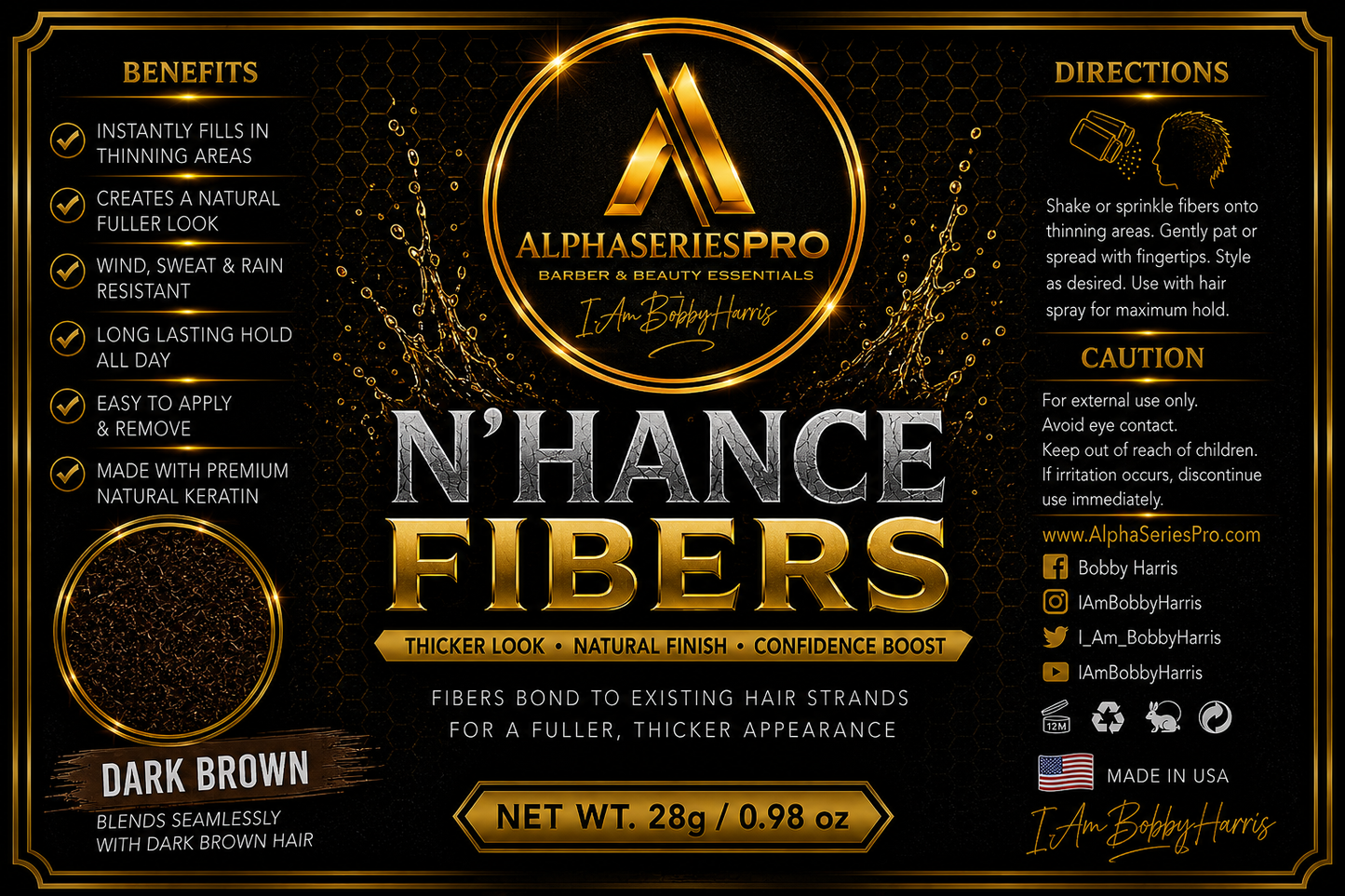 Hair Building Fibers (Dark Brown)