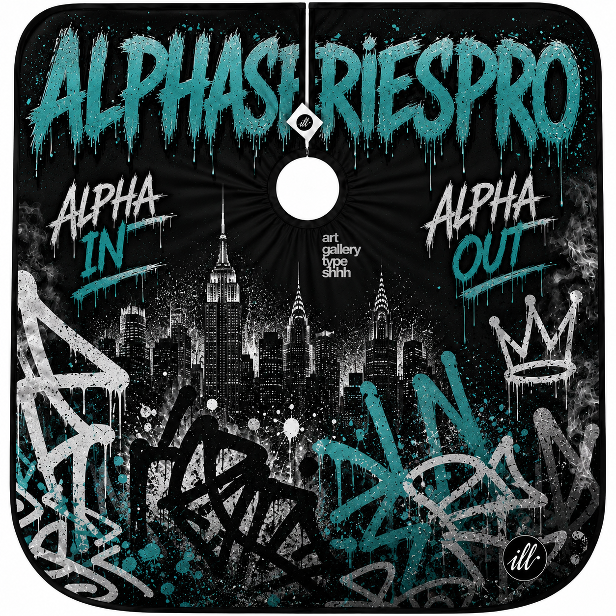 Signature Barber Cape Alpha Graffiti…