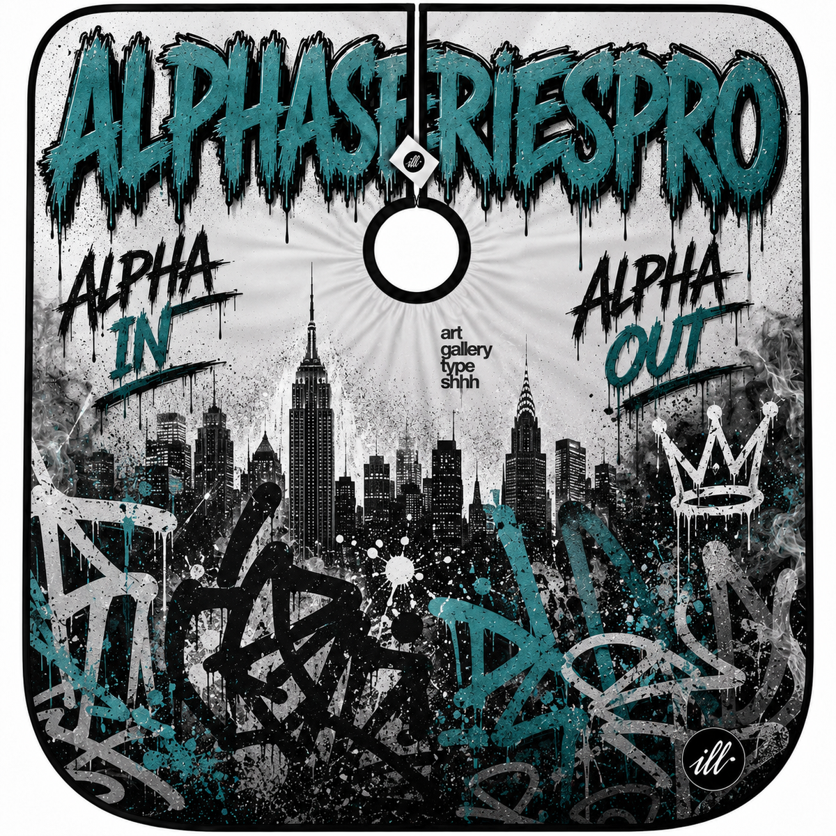 Signature Barber Cape Alpha Graffiti…