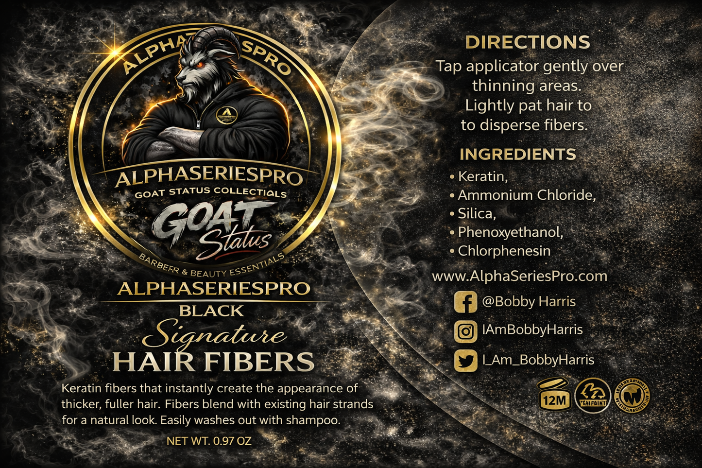 Hair Building Fibers (Black)