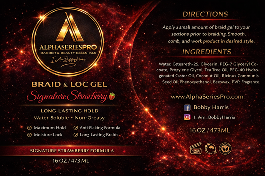 Braid & Loc Gel (Signature Strawberry) 8oz