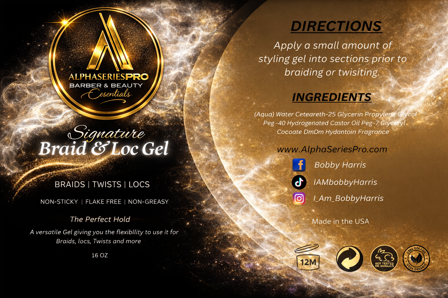 Limited Edition Braid & Loc Gel (16oz)