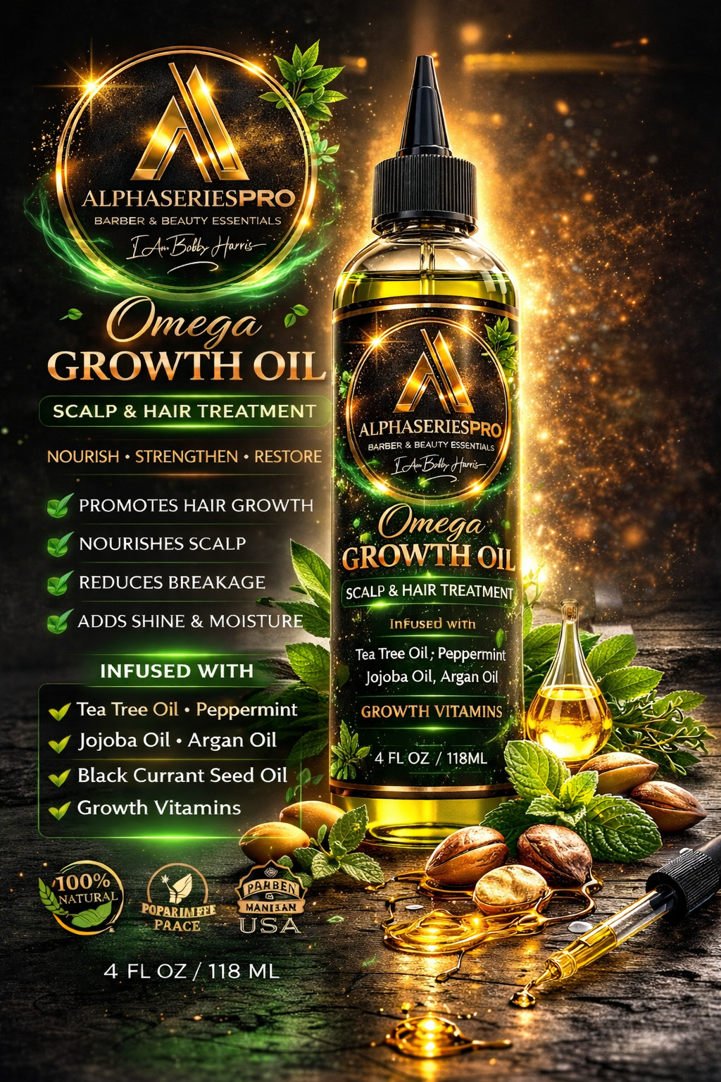 Omega Growth Oil 4oz