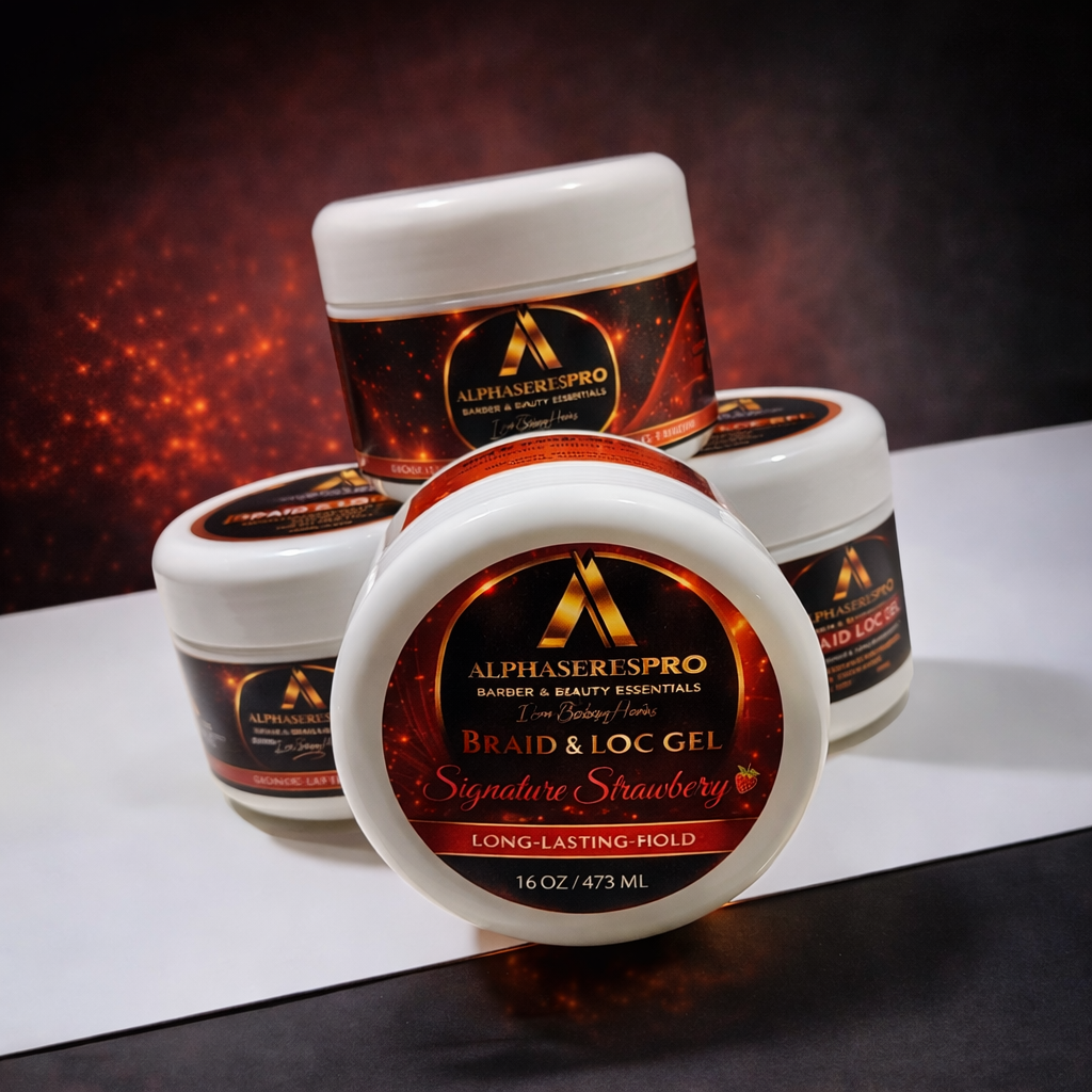 Braid & Loc Gel (Signature Strawberry) 8oz