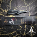 Alpha Series Pro ALPHA 3 black razor with branded packaging