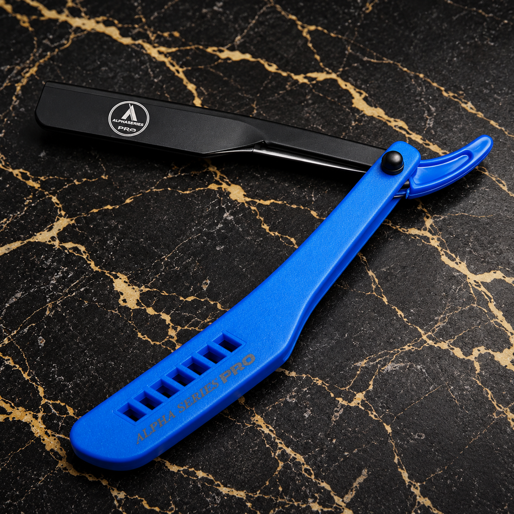 Alpha Series Pro Alpha 3 Plus cartridge razor in blue