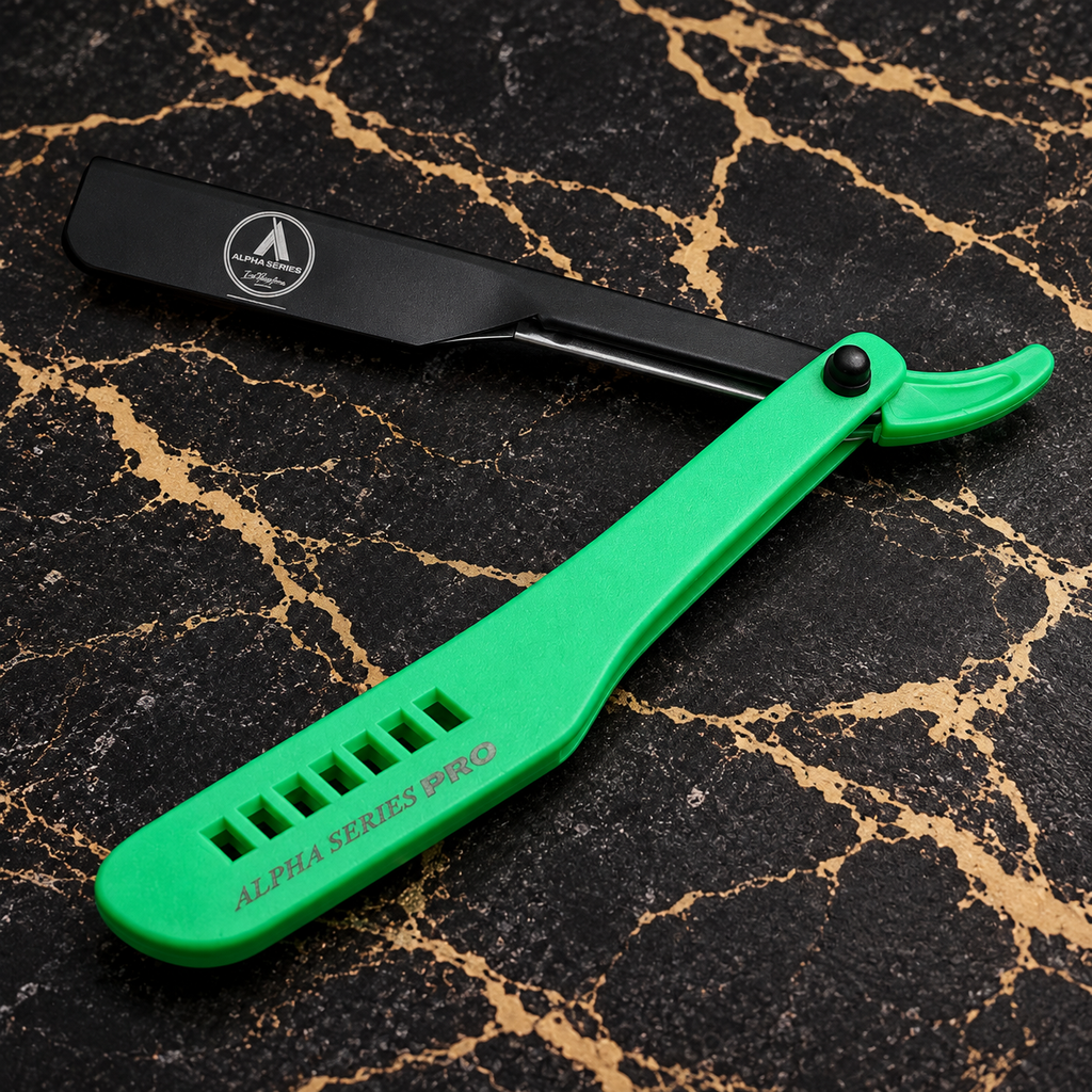 Alpha Series Pro Alpha 3 Plus cartridge razor in green