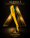 Alpha 3 Push Cartridge Razor – Yellow