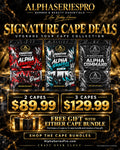 Signature Cape Offer — 2 for $89.99 or 3 for $129.99, free gift included