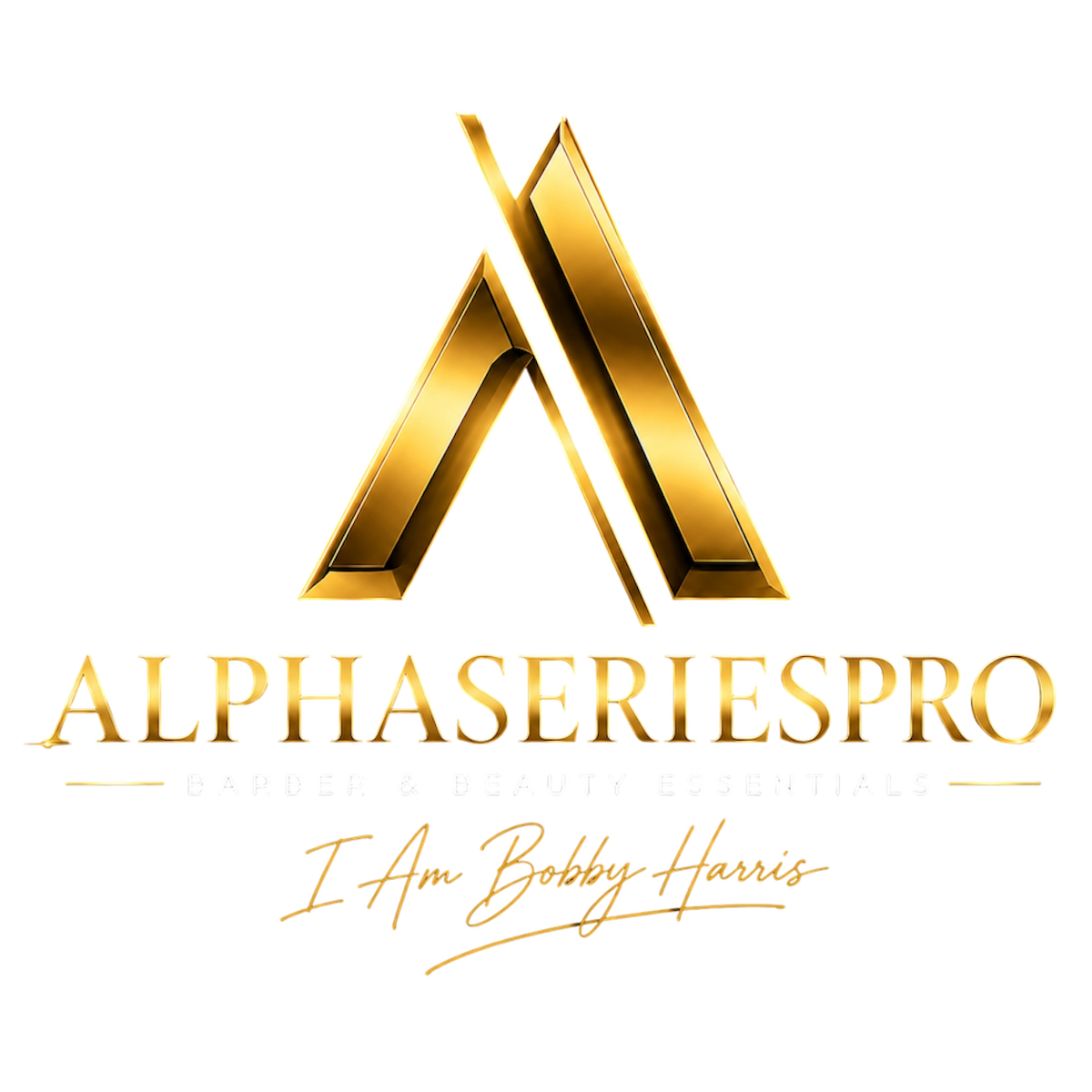 Alpha Series Pro gold emblem and Bobby Harris signature
