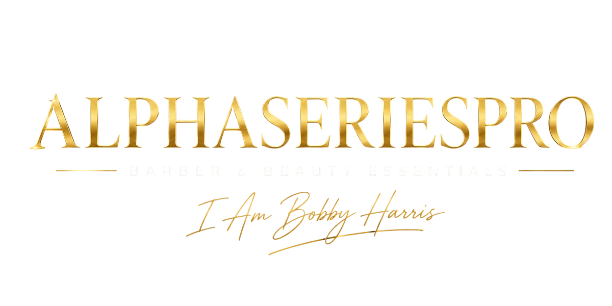 Alpha Series Pro gold wordmark and Bobby Harris signature