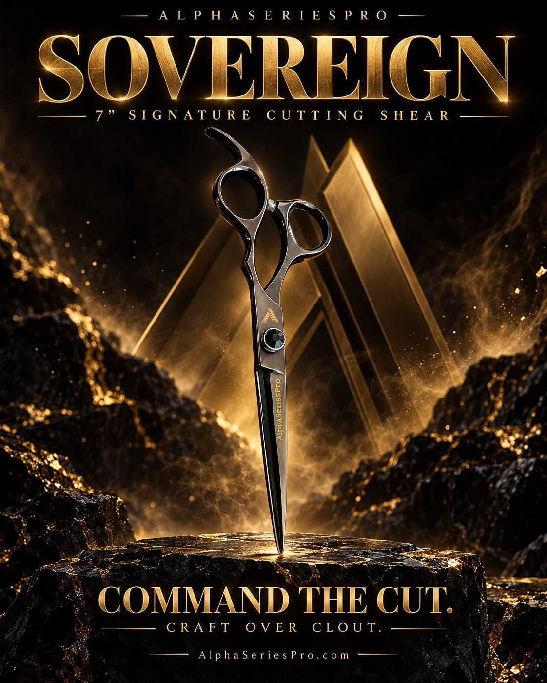 AlphaSeriesPro SOVEREIGN 7” Signature Cutting Shear — Gunmetal