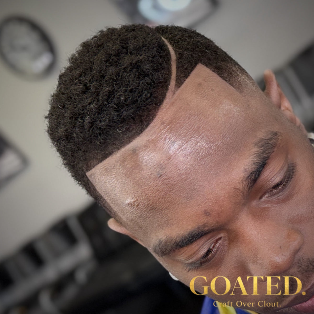 Waves and defined side part by Bobby Harris