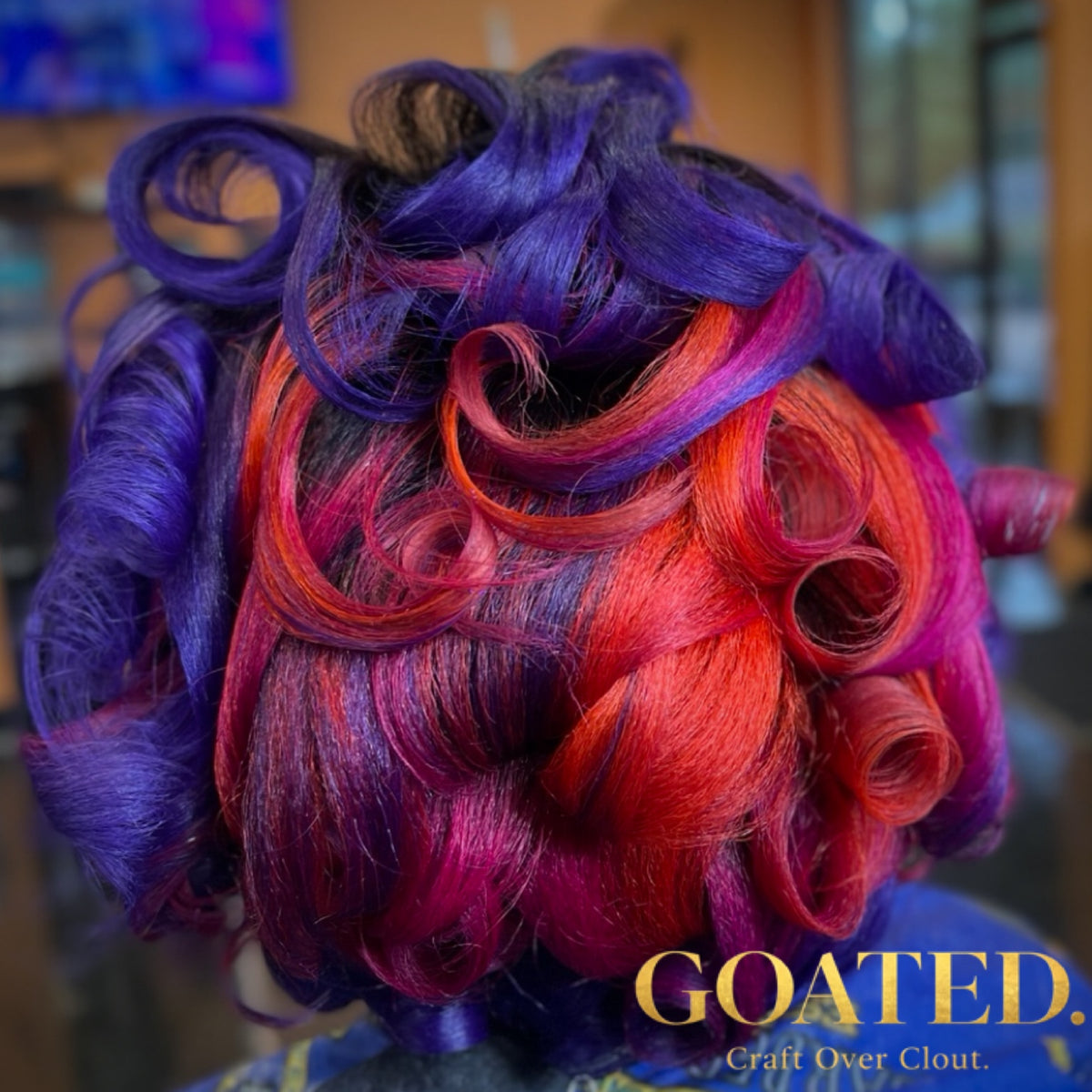 Women's multicolor thermal styling and curls by Bobby Harris using Alpha Series Pro